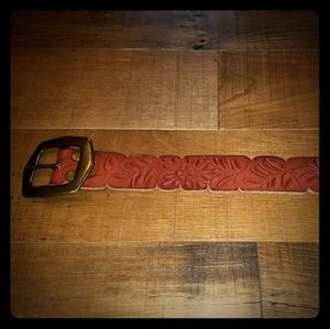 Lucky Brand Tooled Leather Belt